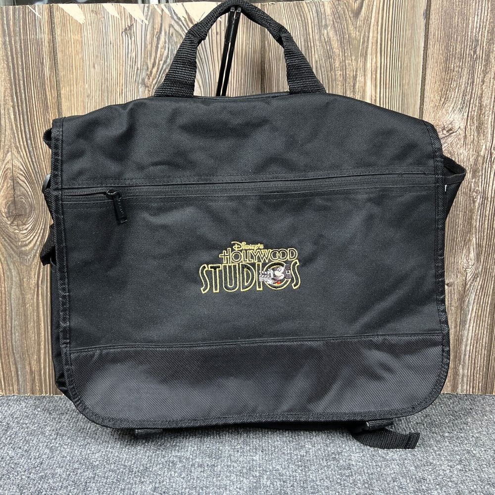 Leeds Disney Hollywood Studios Mickey Mouse Briefcase Messenger Bag Black